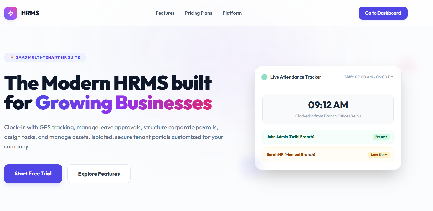 HRMS Web Application – Complete Workforce Management Solution